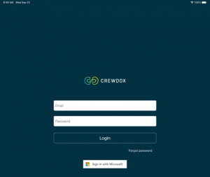 Crewdox iPad application user instruction